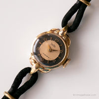 Art Deco Zentra Orologio meccanico | Piccolo orologio oro per le donne