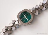 Vintage Condor Automatic Watch | Emerald-Green Dial Watch for Ladies