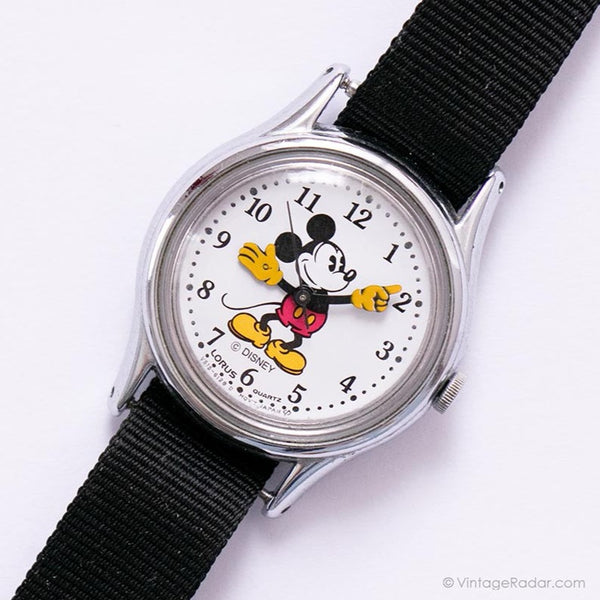 Petit Mickey Mouse Lorus Quartz montre Ancien Lorus V501-6080 A