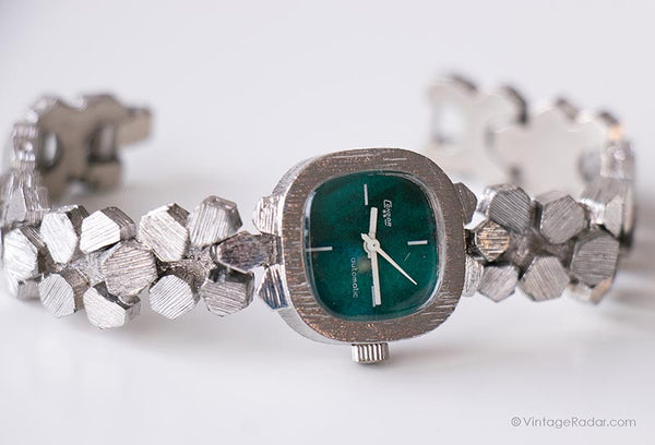 Retro Condor Vintage Condor Automatic Watch | Emerald-Green Dial Watch for Ladies ...