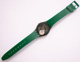 Vintage NÜNI GM108 Swatch Watch | Minimalist Black Swatch Watch