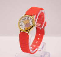 Timex Winnie the Pooh Uhr Jahrgang Uhr | 90S Gold-Ton Timex Quarz