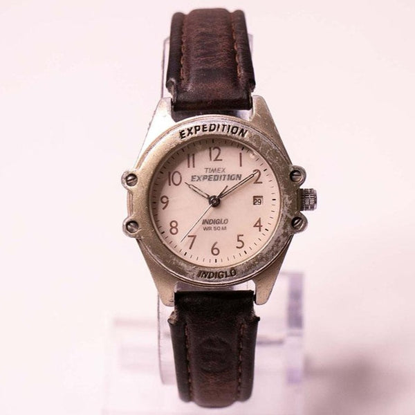 Antiguo Timex Expedición indiglo 50m reloj | 30 mm Timex Fecha reloj