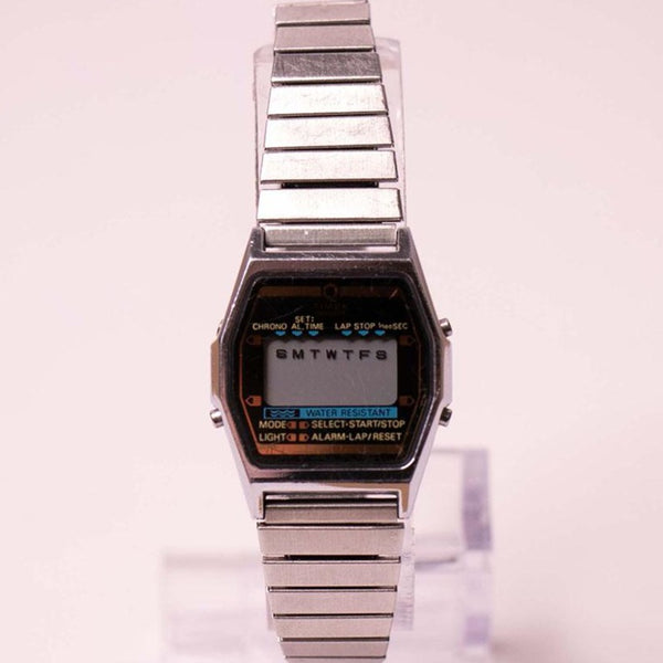 Digital des années 90 Timex chronograph montre | LCD rétro Timex Chrono montre