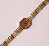 Vintage de tono de oro Seiko 1400-8289R cuarzo reloj para mujeres