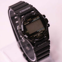 Vintage ▾ Timex Atlantis 100 Black Diver Watch | Orologio indiglo resistente all'acqua