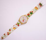 Machen Sie einen Pie GE126 Vintage swatch | Erdbeermotiv swatch Uhr