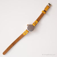 Vintage Corona Mecánica reloj | Pequeño reloj de pulsera de tono de oro para ella