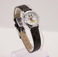 Ancien Disney Mickey Mouse montre | Tons argentés des années 90 Disney Quartz