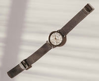 Grenen de tonos plateados vintage por Skagen Diseños reloj Dinamarca unisex