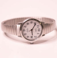 Minimaliste Timex Indiglo montre Pour les femmes | Tons argentés des années 90 Timex montre