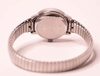 Minimalistisch Timex Indiglo Uhr für Frauen | 90er Jahre Silber Timex Uhr