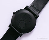 Negro vintage Mickey Mouse Lorus V515-8030 Z0 reloj con números rojos