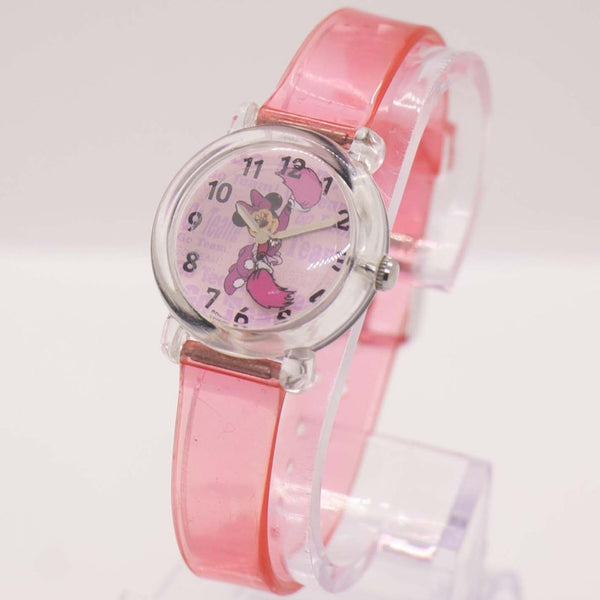 Rosa vintage Minnie Mouse Disney reloj | SII Marketing por Seiko reloj