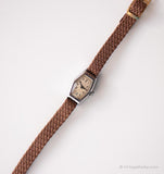 Vintage Silver-Tone Mechanical Uhr | Winzige Armbanduhr für Damen