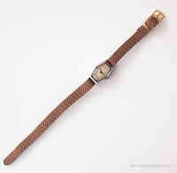 Vintage Silver-Tone Mechanical Uhr | Winzige Armbanduhr für Damen