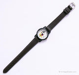 Tiny noir vintage Mickey Mouse Lorus V811-0070 Z0 montre pour femme