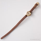 Vintage Zentra Mechanical Watch for Ladies | Tiny Gold-tone Watch