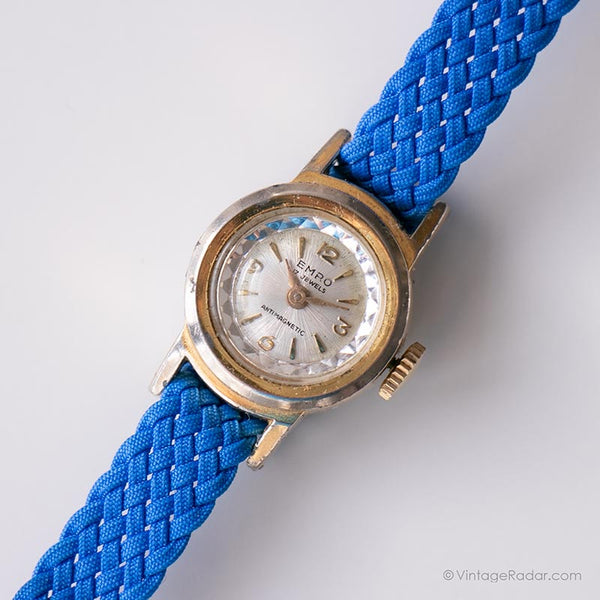 Vintage Emro mechanisch Uhr | Zweifarbiges Kleid Uhr für Damen