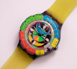 1994 Color Wheel SDV101 Swatch Scuba مشاهدة | ساعة سويسرية خمر