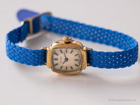 Vintage Zentra Mechanical Watch | Tiny Rectangular Wristwatch for Her