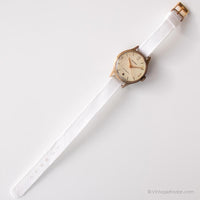 كلاسيكي Anker ساعة ميكانيكية للنساء | ساعة معصم ذهبية الرجعية