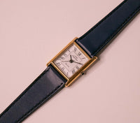 Vintage clásico Jules Jurgensen reloj para mujeres con estuche de forma cuadrada