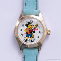 Rara de 1960 vintage Mickey Mouse Mecánico reloj para mujeres