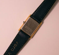 Vintage clásico Jules Jurgensen reloj para mujeres con estuche de forma cuadrada