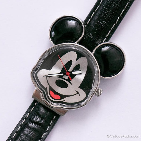 كلاسيكي Mickey Mouse ساعة على شكل | Mickey Mouse آذان ساعة wristwatch