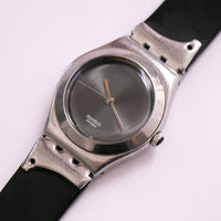 DEEP NIGHT YLS125 Irony Swatch Watch | Stainless Steel Swiss-made Watch