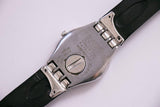 Noche profunda YLS125 Ironía Swatch reloj | De acero inoxidable hecho suizo reloj