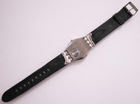 Noche profunda YLS125 Ironía Swatch reloj | De acero inoxidable hecho suizo reloj
