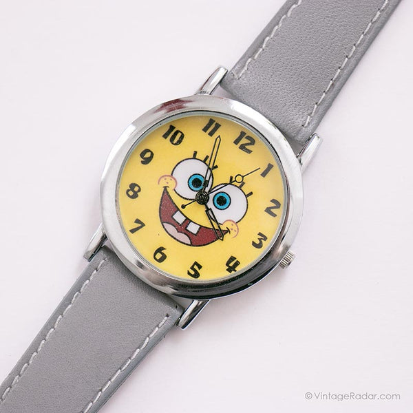 Gelber SpongeBob Fun Charakter Uhr | Lustiges Jubiläumsgeschenk Uhr