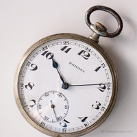Vintage anni '30 Enigma Orologio da tasca - orologio antico art -deco raro