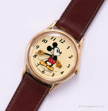 Tono d'oro vintage Lorus V515-6000 A1 Mickey Mouse Guarda | Disney Guadare