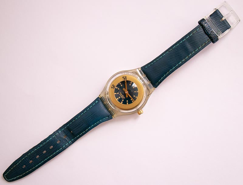 1994 FUNK SLK106 Swatch Watch | Vintage Gold-tone Musical Swatch ...