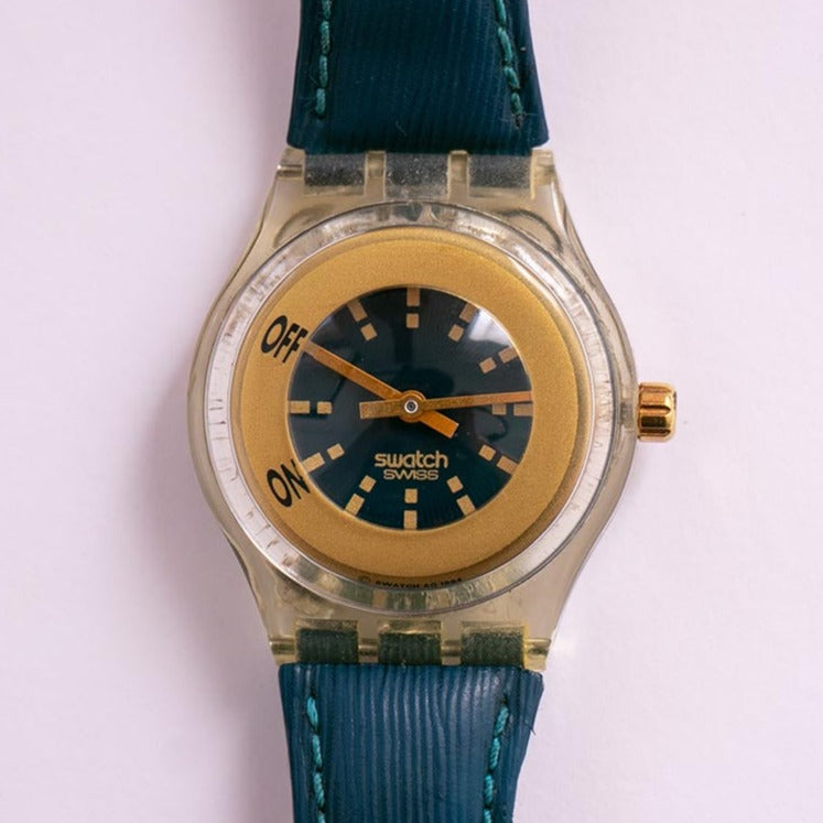 1994 FUNK SLK106 Swatch Watch | Vintage Gold-tone Musical Swatch ...