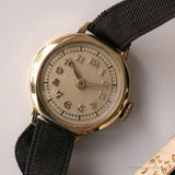 ساعة الخمسينيات من القرن العشرين مراقبة مغطاة بالذهب - ساعة معصمة ألمانية للسيدات العتيقة