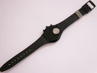 Mondschatten SCB110 Vintage swatch Uhr | Schwarzer Luxus Chronograph