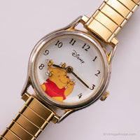 Elegante Winnie the Pooh reloj | Disney Abejas de miel giratorias vintage reloj