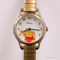Eleganter Winnie the Pooh Uhr | Disney Rotierende Honigbienen Vintage Uhr