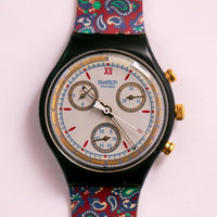 Prix ​​SCB108 Swatch Chrono montre | 1991 Suisse Chronograph montre