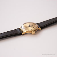 Edox Gold-Ton Incabloc Schweizer Bewegung Vintage mechanisch Uhr