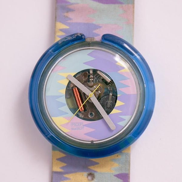 Aquaba pwn102 pop swatch montre | Échantillons pop vintage des années 90