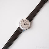 Silver-tone Zentra 17 Rubis Mechanical Watch | Classic Vintage Zentra Watch