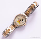 Two-Tone Lorus Mickey Mouse Date Watch | Luxury Vintage Disney Watch