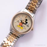 نغمتان Lorus Mickey Mouse ساعة تاريخ | فاخرة خمر Disney راقب