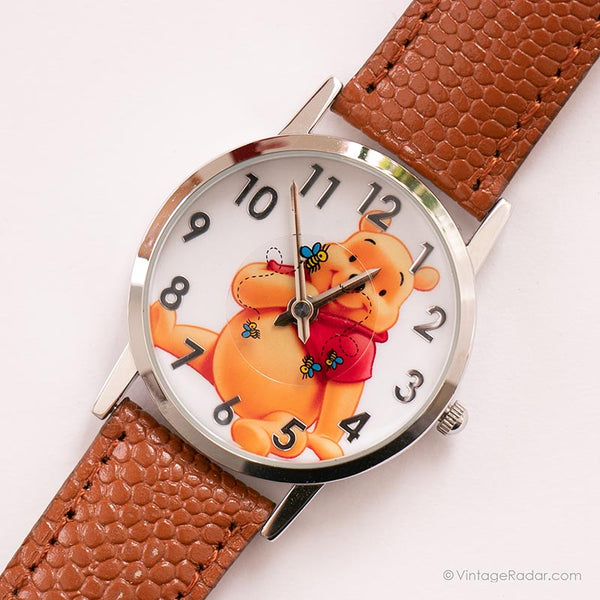 Disney Winnie the Pooh Vintage reloj | Tono plateado Disney reloj