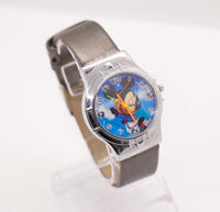 Blue Mickey Mouse Vintage Watch - Silver-tone Disney Unisex Watch